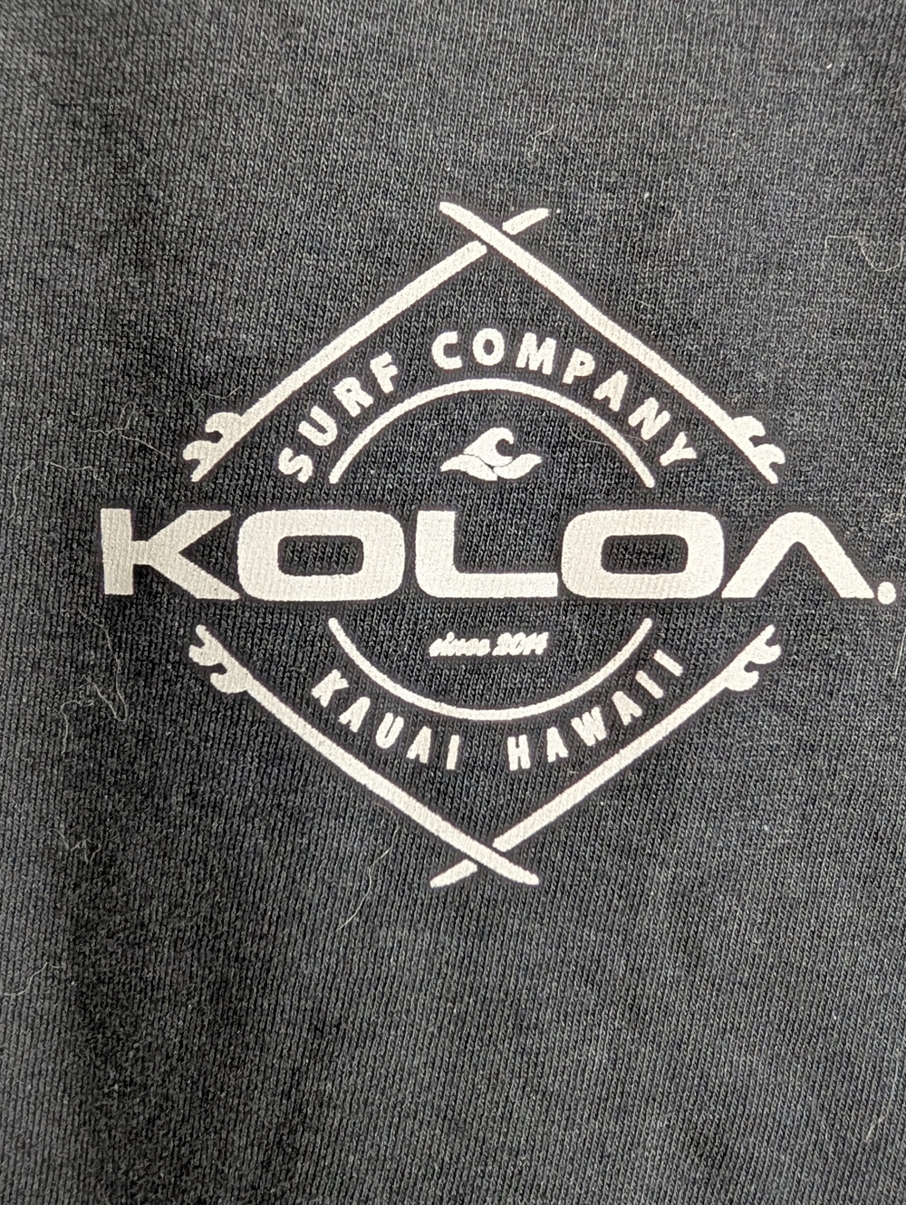 Black Koloa Surf Company Tee Shirt